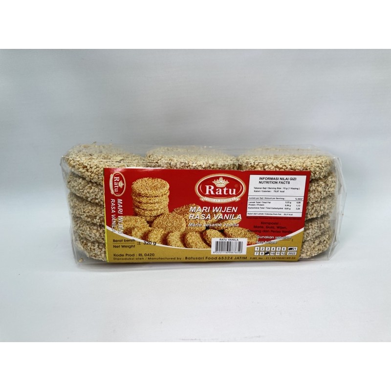 

Ratu MARI WIJEN RASA VANILA 320g [BULAT] barcode 6322116987650