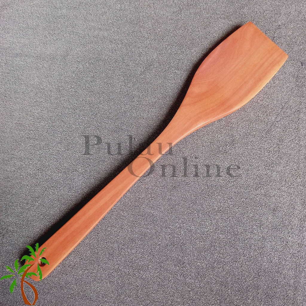 Spatula Kayu Sawo 30cm - Sodet Kayu  - Sutil Kayu Sawo