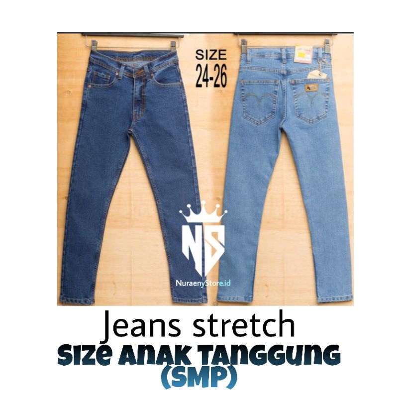 Jeans Stretch Panjang / Celana Anak Tanggung/AnakSMP
