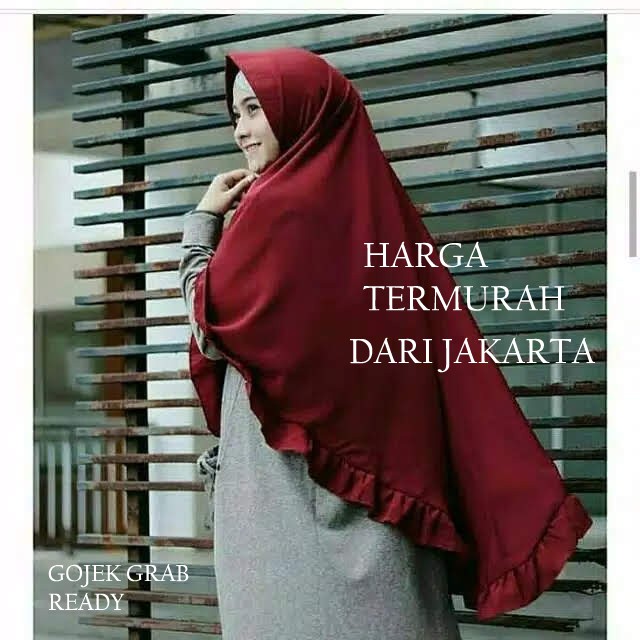 KU022 KHIMAR REMPEL PET PENGUIN JUMBO Hijab Murah Fashion Muslim Jilbab Instant Jilbab Murah  HIjab