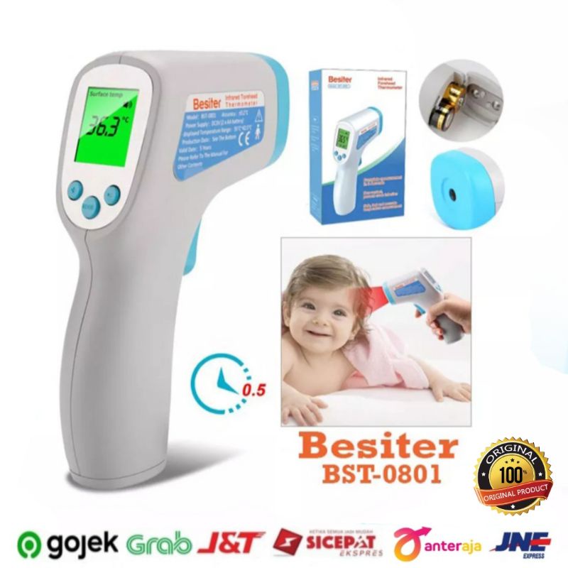 Paket 2in1 Fingertip Oximeter Oksimeter Thermometer Infrared