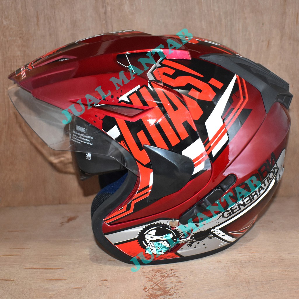 Helm Double Visor l Helm Motor ARL Hight Quality Original ARL Standart SNI Dewasa Kaca Bening 09 Multicolor All Size Murah