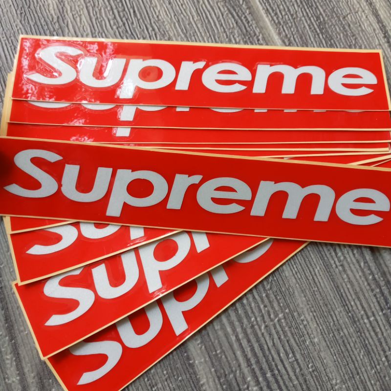 stiker supreme cutting sticker supreme cutting motor mobil