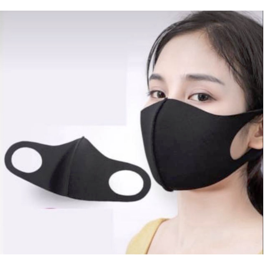 [COD] Masker Fashion Artis Korea Masker Scuba Hijab Tali Oxford