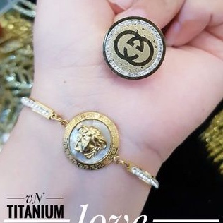 TiTanium set gelang cincin M92