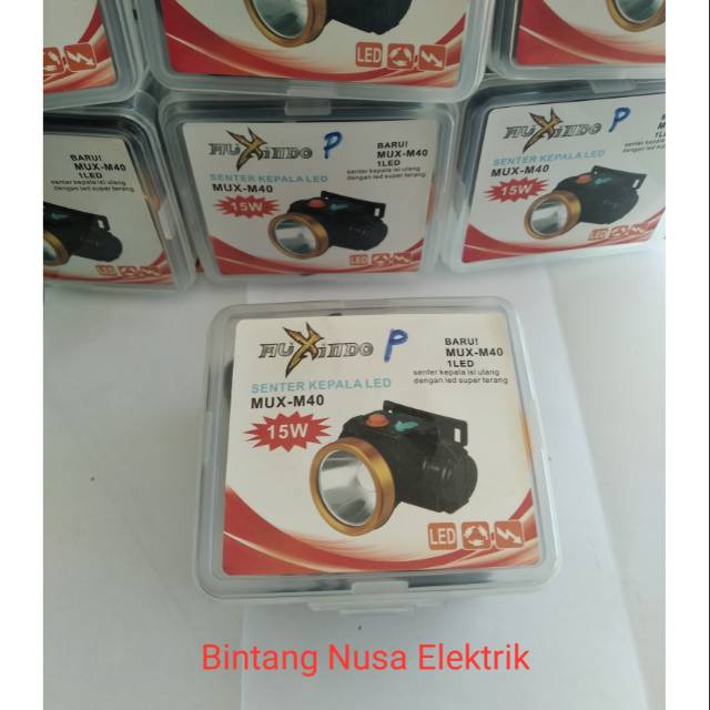 Senter Kepala 15 Watt Putih Muxindo