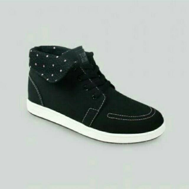 Sepatu tomkins wanita jenny black white