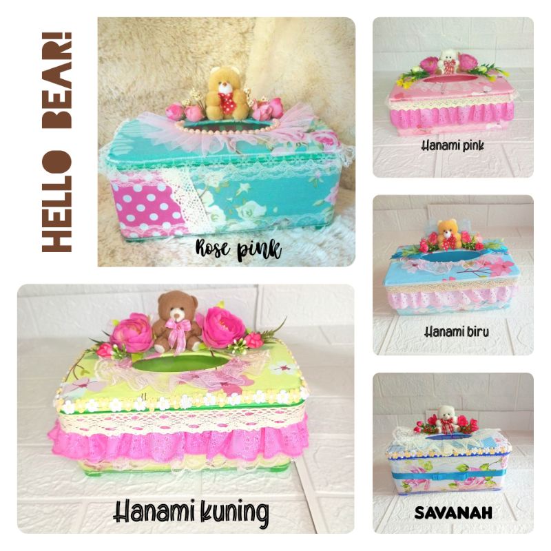 kotak tissu shabby toples lebaran cantik