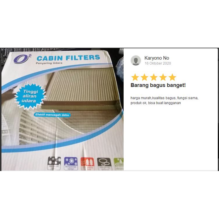 PAKET TUTUP FILTER DAN Kabin Filter Ac Mobil Toyota DAN DAIHATSU ALL NEW VELOZ GRANDMAX AGYA