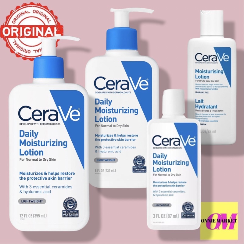 Cerave Daily Moisturizing Lotion For Dry Skin Body Lotion Facial Moisturizer With Hyaluronic 6087