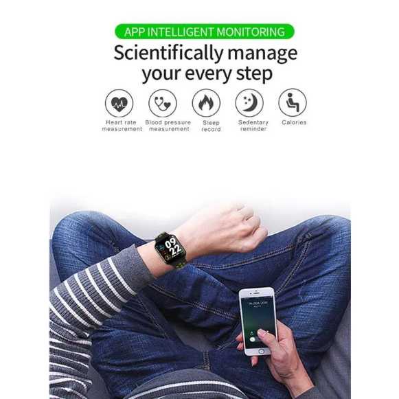 ARS - SKMEI Smartwatch Sport Fitness Tracker Heart Rate Blood Pressure - F8