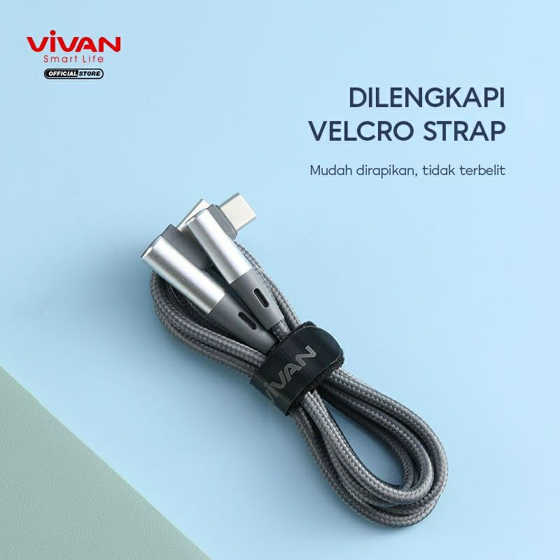 Kabel Data Vivan BWC100S Kabel Data Type C ORIGINAL