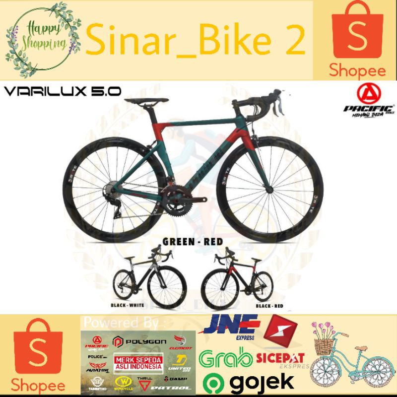 Sepeda RoadBike 700C Pacific Varilux 5.0 Carbon 2x11 Speed (Ekspedisi)