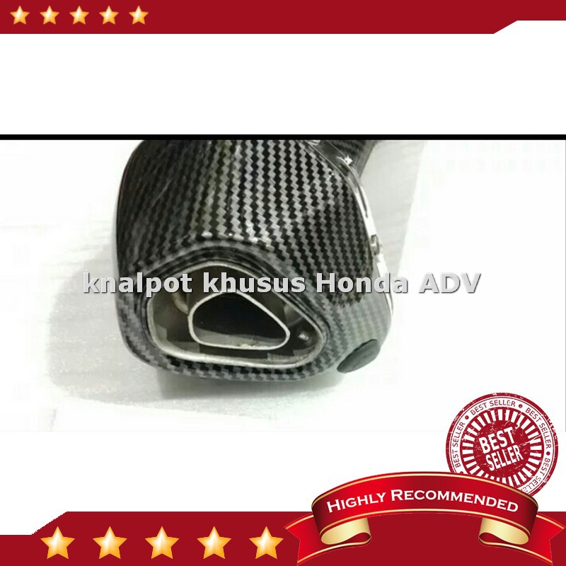 Harga KNALPOT RACING NEW HONDA ADV FULL SET AKRAPOVIC CARBON DAN STAINLES