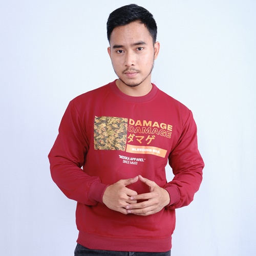 Public - Modska Damage - Crewneck Pria dan Wanita