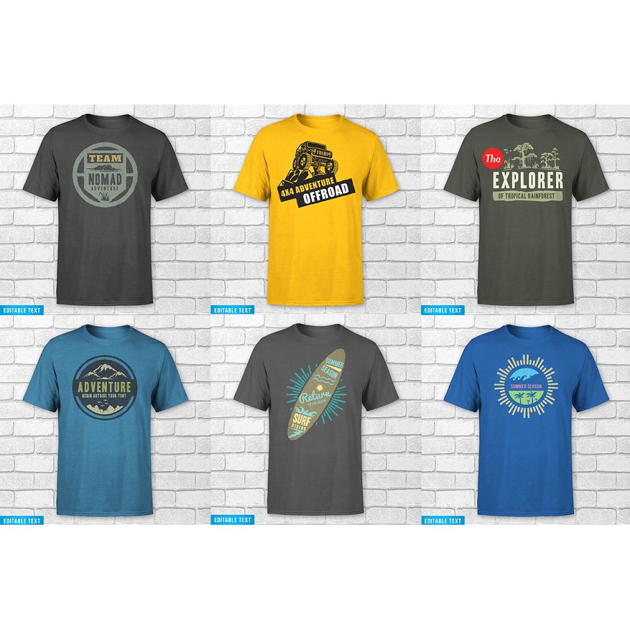 95 T-Shirt Designs Bundle - Photoshop &amp; Illustrator