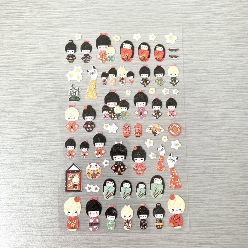 

1 Lembar Stiker Japanese doll