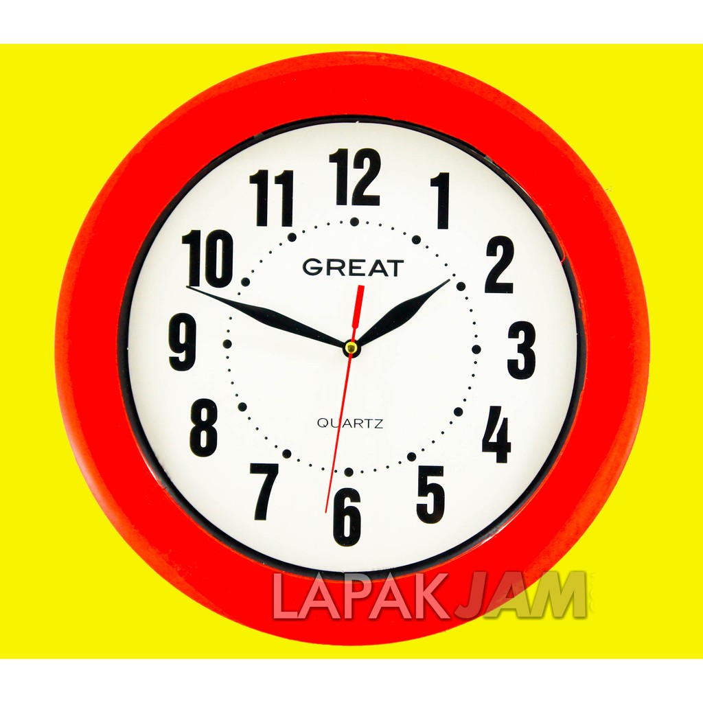 Jam Dinding Great 898 / 999 Detak Diameter 30 Cm Best Seller