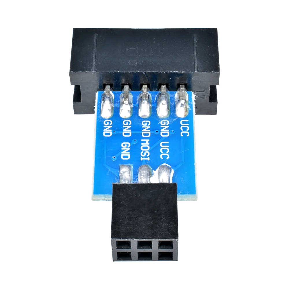 〖Factory Supplier/COD〗Set 2Pcs Papan Adapter 10 Pin Ke Standard 6 Pin untuk ATMEL AVR ISP stksp