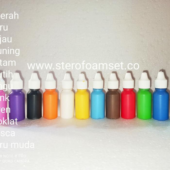cat air kemasan botol tetes