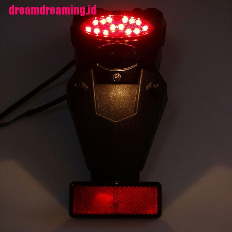 (dreamdreaming.id) Spakbor Fender Belakang Motor Universal Dengan Lampu LED