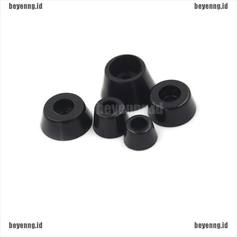 Bey 10pcs Pad Bumper Bulat Bahan Karet Warna Hitam Untuk Kaki Lemari