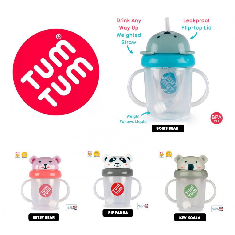 Tum Tum Tippy Up Sipppy Cup Botol Minum Bayi 200 ml - Tersedia Pilihan Motif