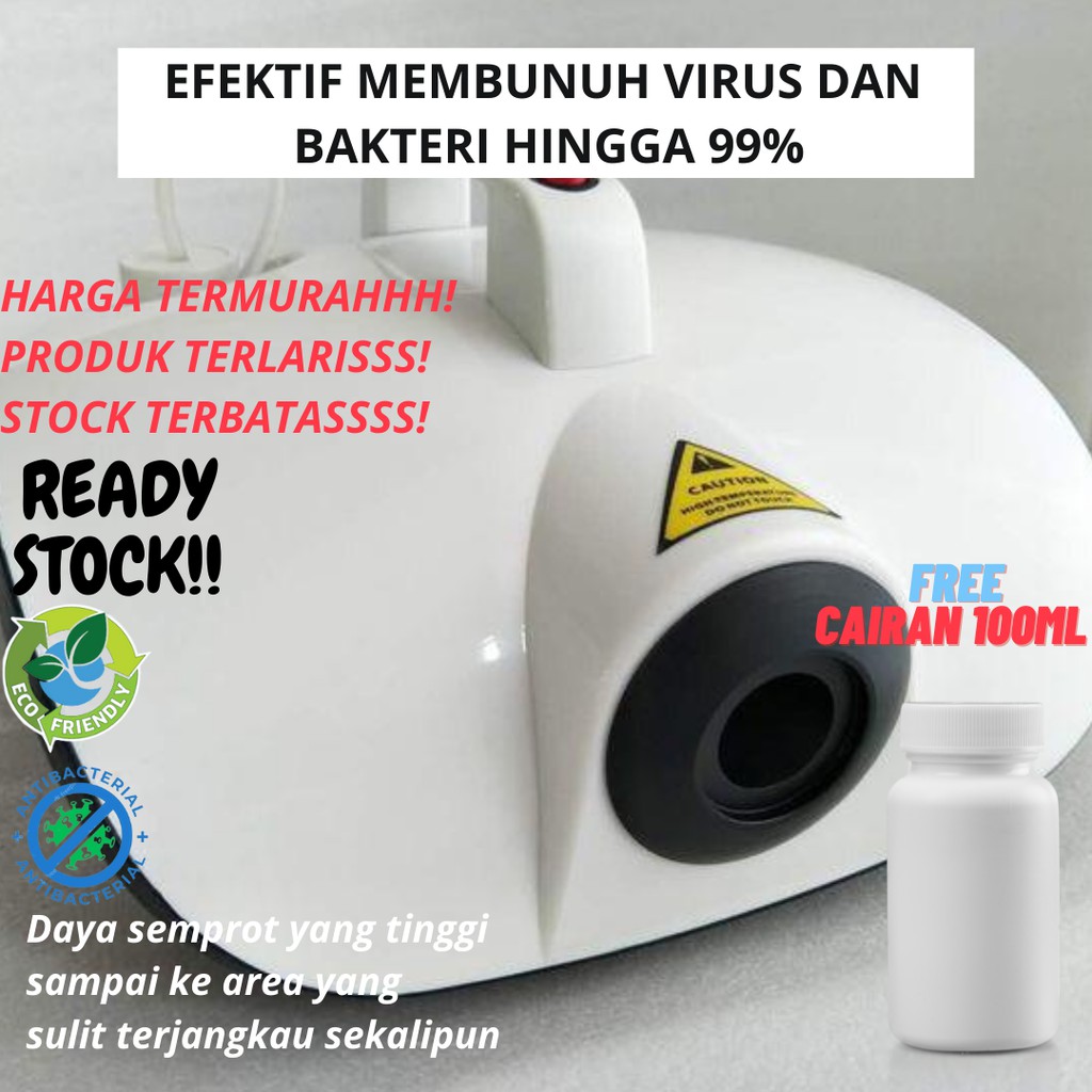 READY Mesin Fogging Disinfektan Uap Sterilisasi Atomic Fog Machine