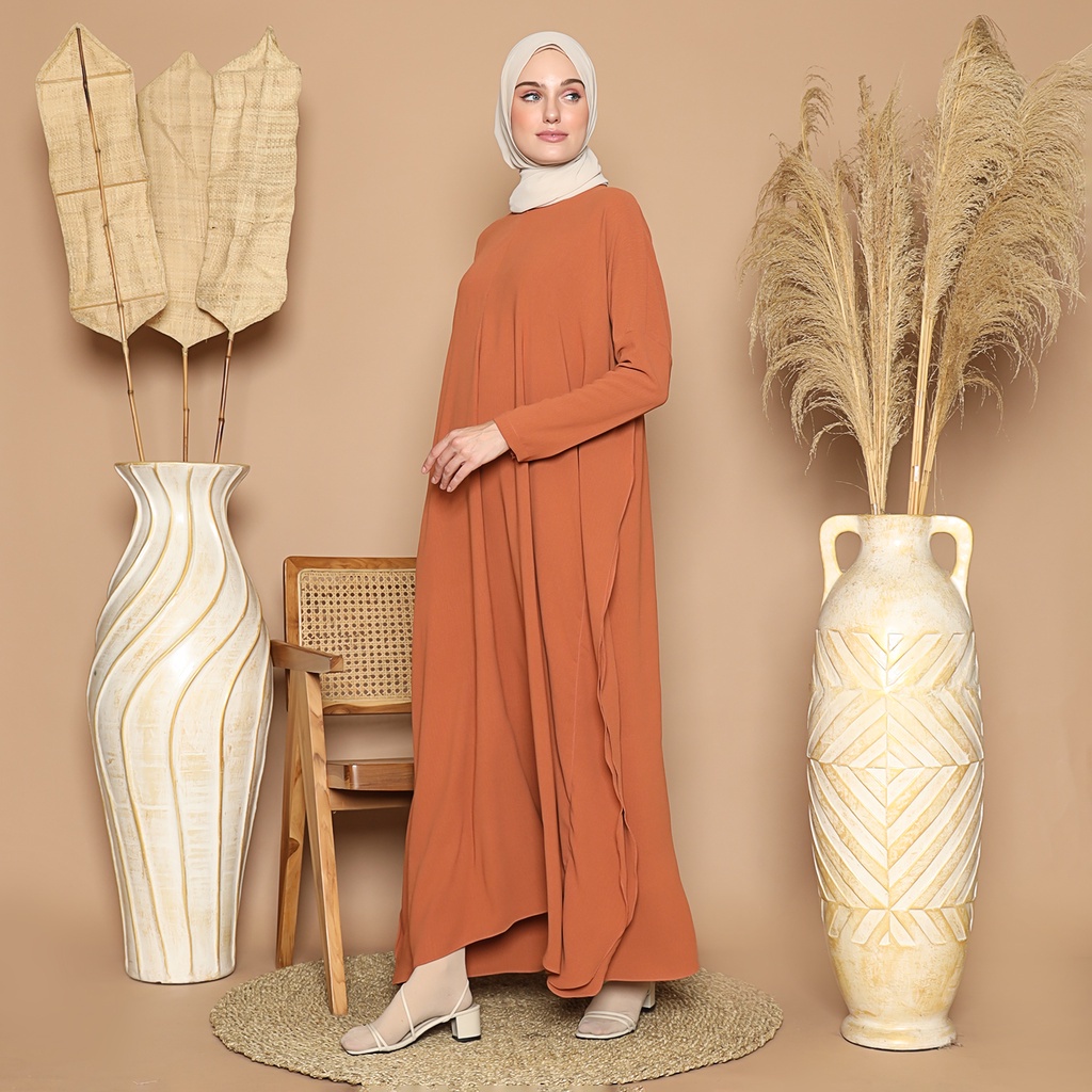 Abaya Turkey Polos premium - Farasya Abaya Dress / Busana Muslimah Dress Model Terbaru / Fashion Muslim Wanita Abaya