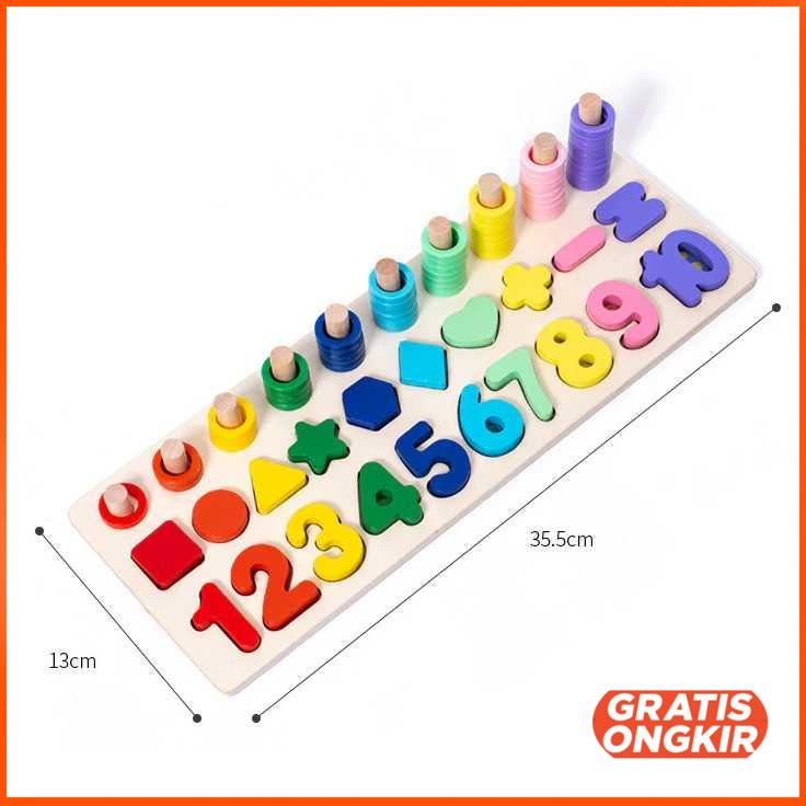 Mainan Anak Montessori Shape Matching Children Toy Z0566