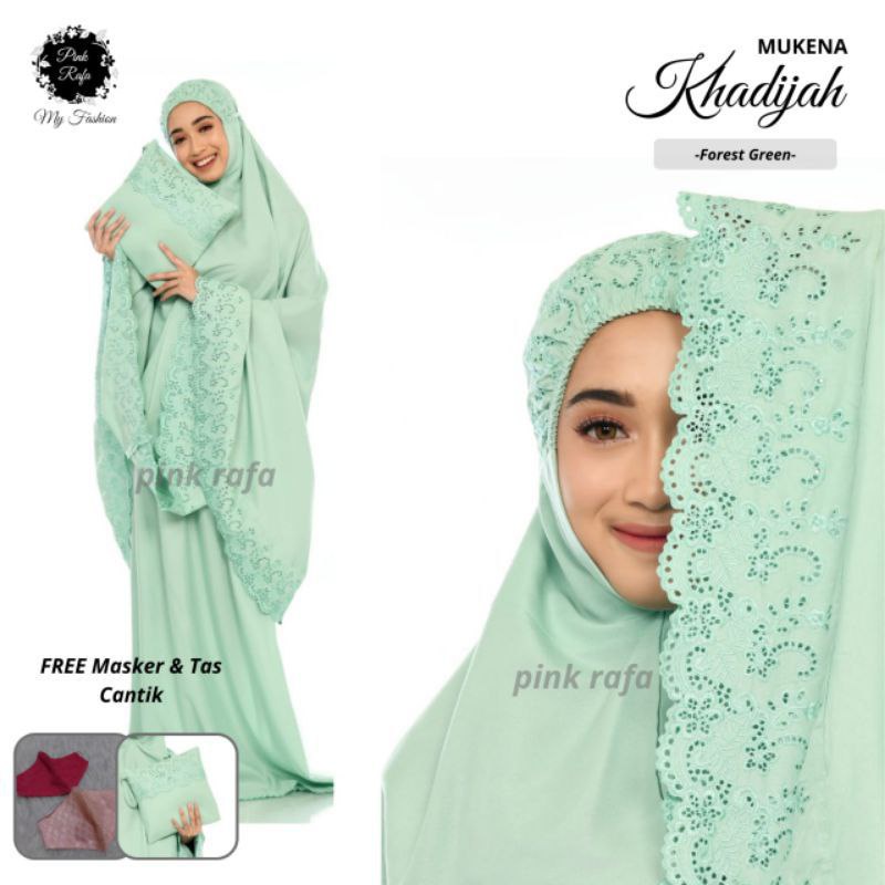 mukena dewasa siti khadijah size jumbo katun mikro by pink rafa