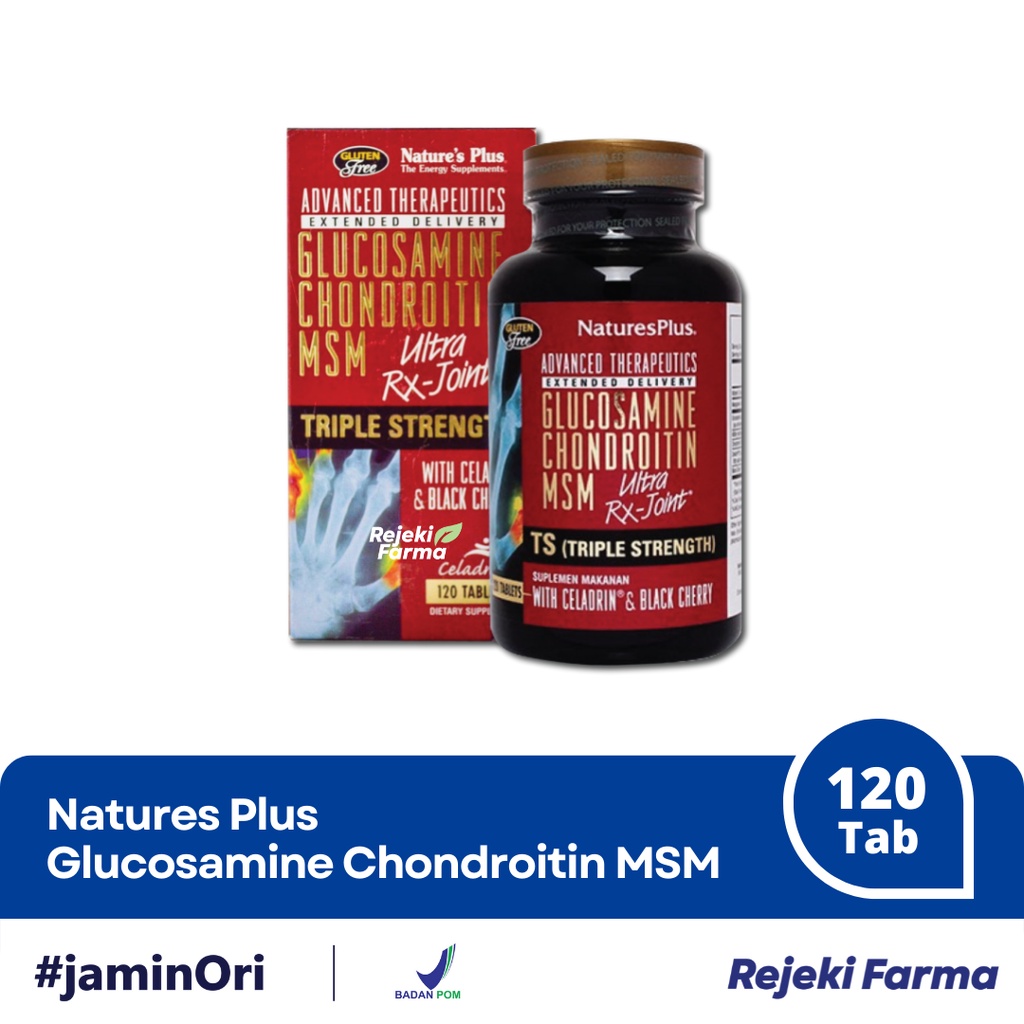 Natures Plus Glucosamine Chondroitin MSM Ultra Rx Joint isi 120 tablet