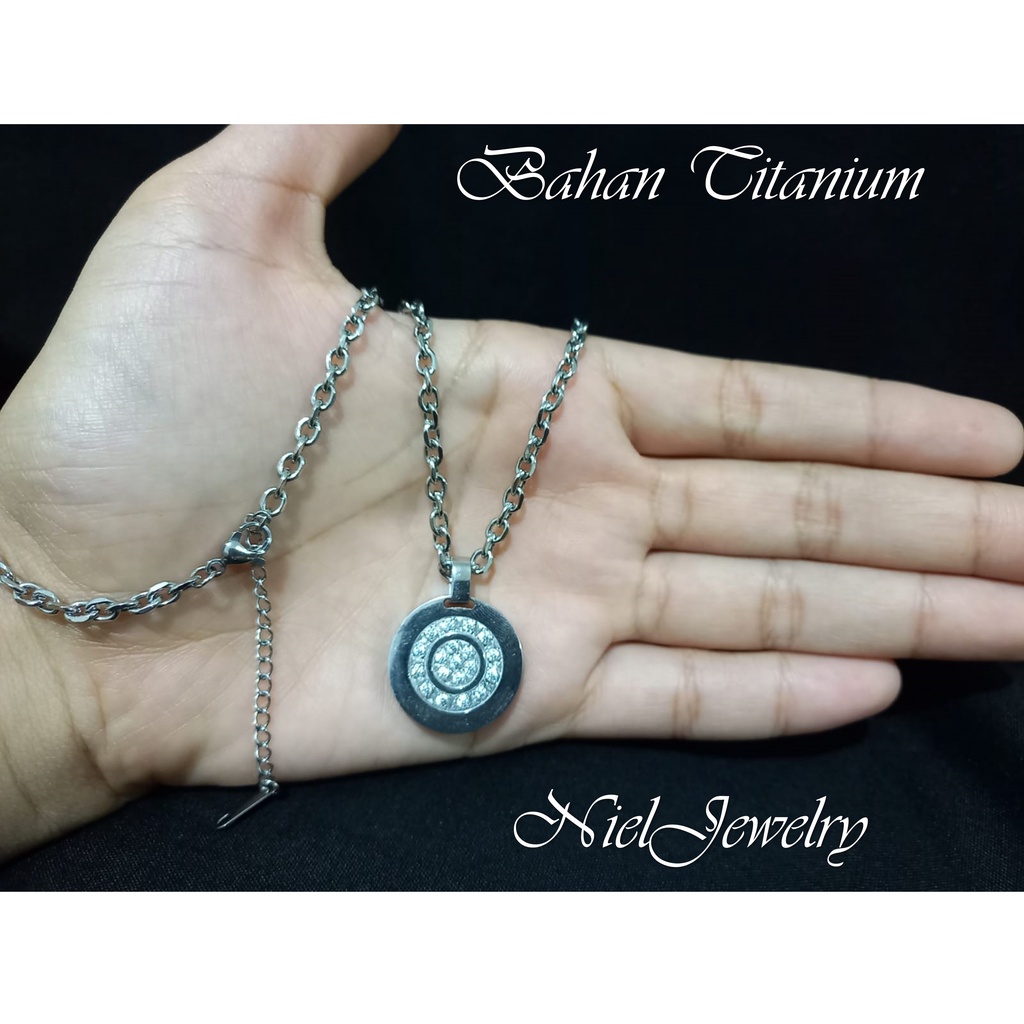 Kalung Wanita Titanium MCI Kalung Fashion Aksesoris Perhiasan Import Premium