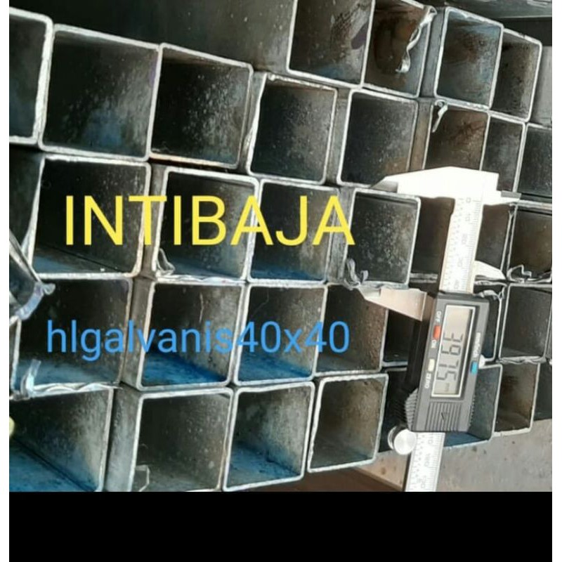 Jual HOLLOW GALVANIS 40 X 40 X 6M (pipa Kotak Galvanis) Tebal 1,5mm ...