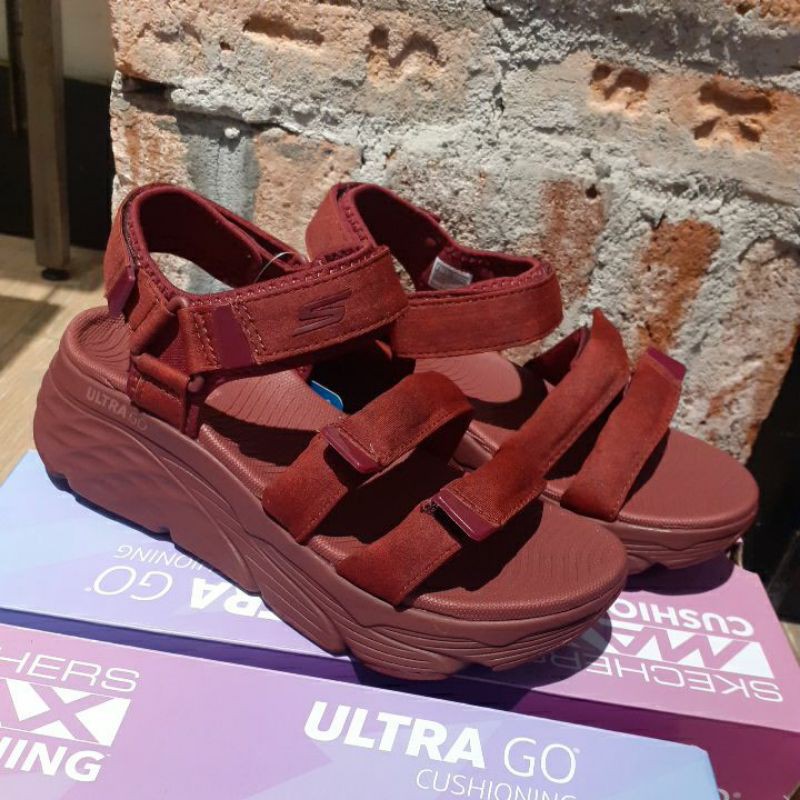 SANDAL WANITA SKECHERS MAX CUSHIONING ULTRA GO