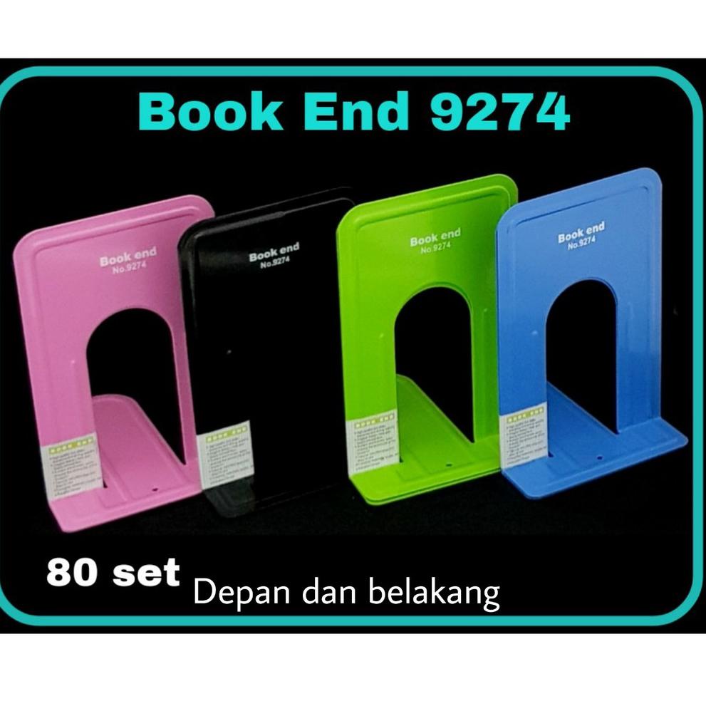 

❦ SOS Book End MICROTOP BE-9274 (1 set/2 pcs) / Pembatas Buku Besi / Pembatas Buku