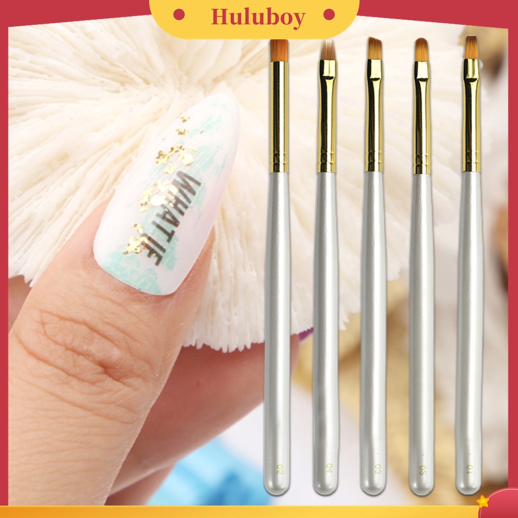 Huluboy Huluboy♡ Kuas Gambar Kuku Bahan Wol Nilon Untuk Salon