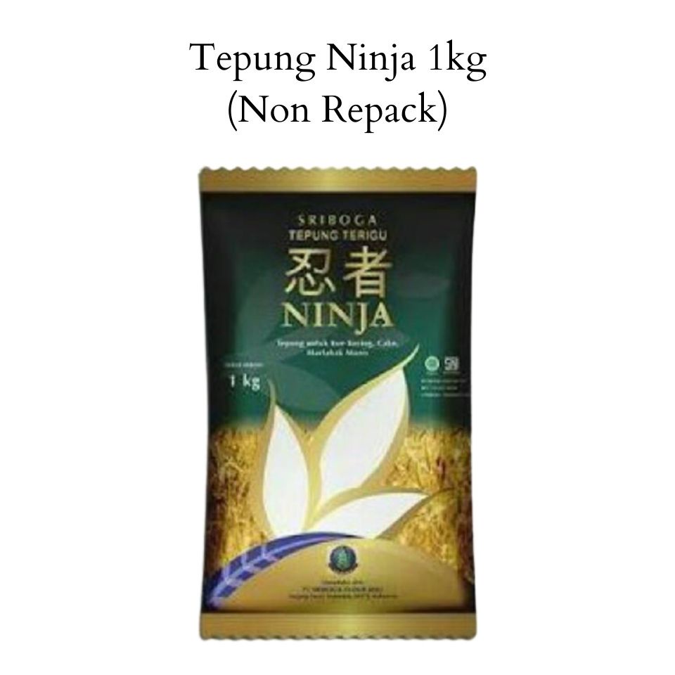 

TEPUNG TERIGU KUE BISKUIT NINJA SRIBOGA PROTEIN RENDAH BAHAN KUE (KERING) EMPUK 1KG