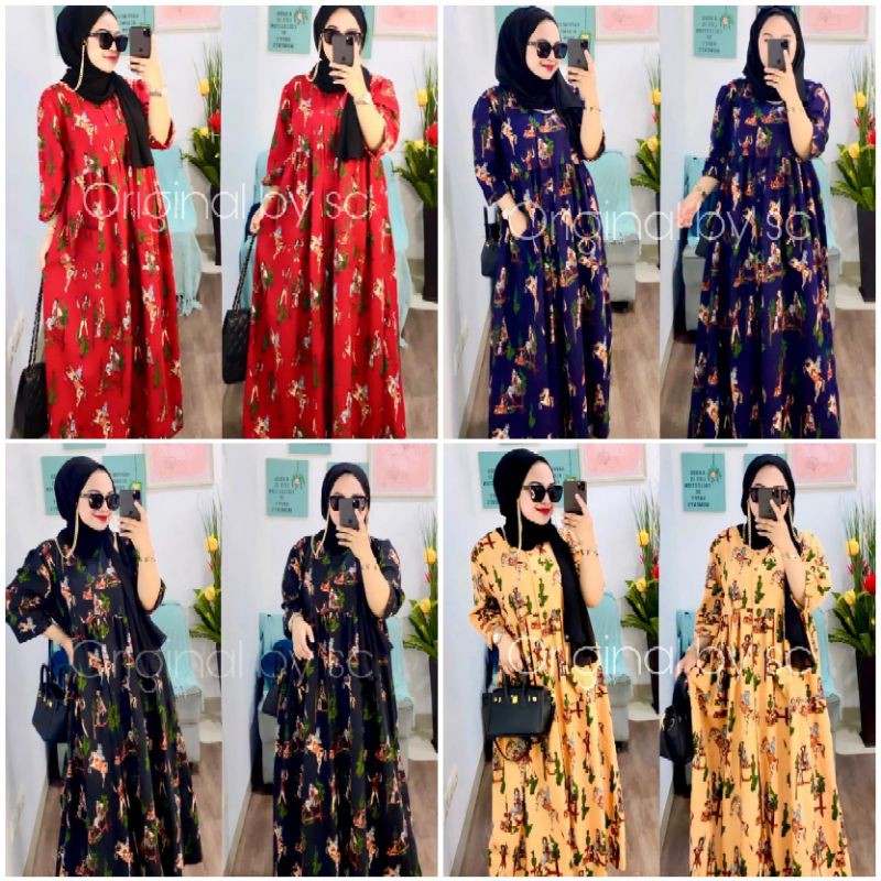 Dress Gamis Motif by SC Original