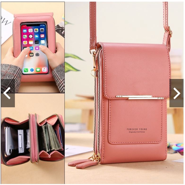 KhatinStore Tas Selempang Wanita Terbaru Import / Touch Screen / ORI MURAH / FOREVER YOUNG - 344 COD