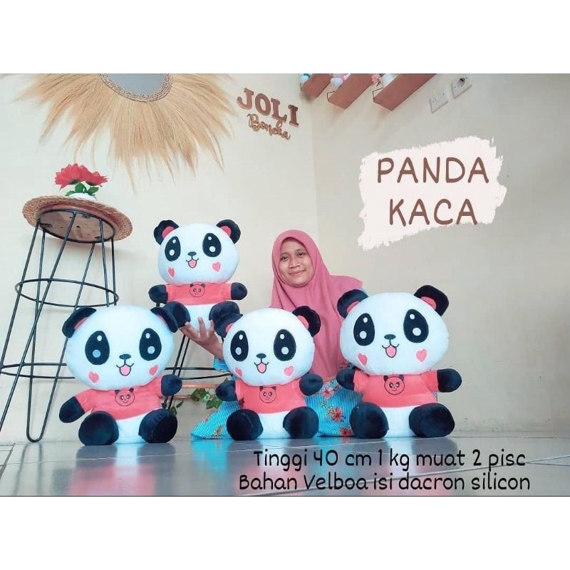 Boneka Panda Kaca Lucu Banget