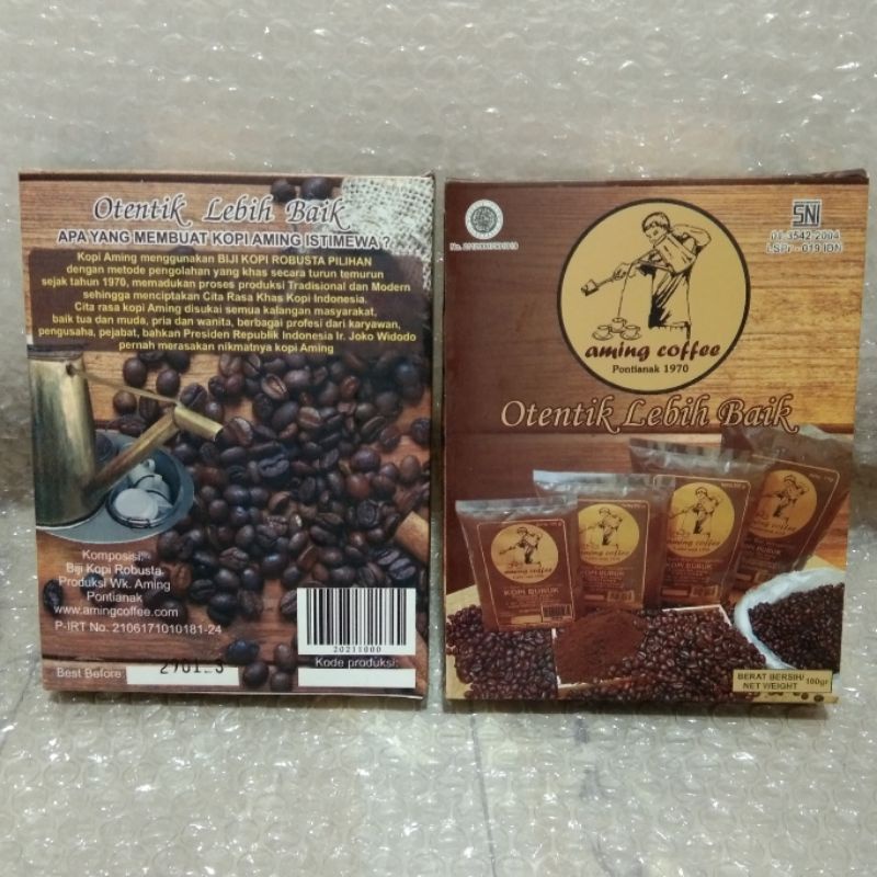 

Aming Coffee (100g) Kopi Aming Asli Pontianak / Aming Kopi Pontianak / Kopi Bubuk / Kopi Legendaris Pontianak