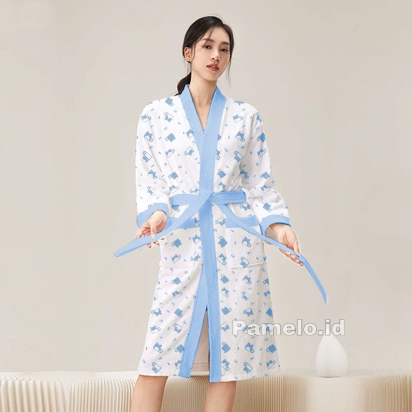 Pamelo Kimono Handuk Wanita Dewasa/Jumbo Original Murah Baju Handuk Jumbo dan Standart Supplier Baju Handuk