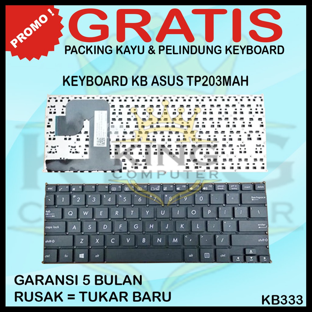 Keyboard Asus Vivobook flip 12 TP203 TP203mah TP203n TP203na TP203nah Black