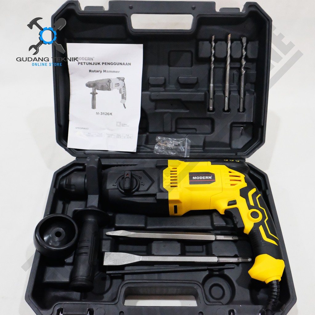 Rotary Hammer Modern M-3126 - Bor Bobok Beton Modern M 3126 Hammer Drill