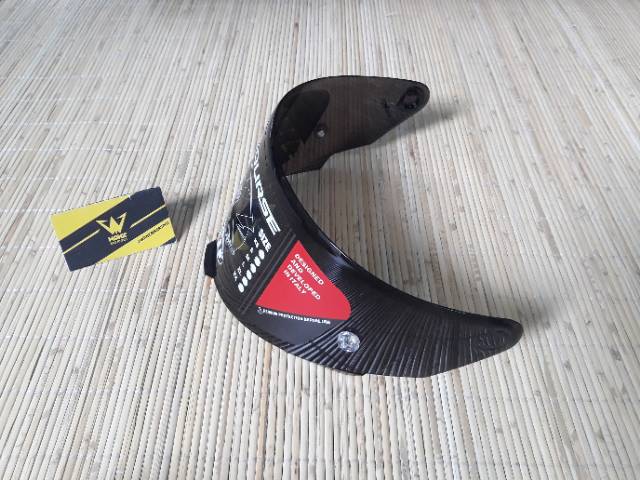 Flat Visor KYT TT Course Dark Smoke, Iridium, Clear / Visor TTC Norisk dan Original