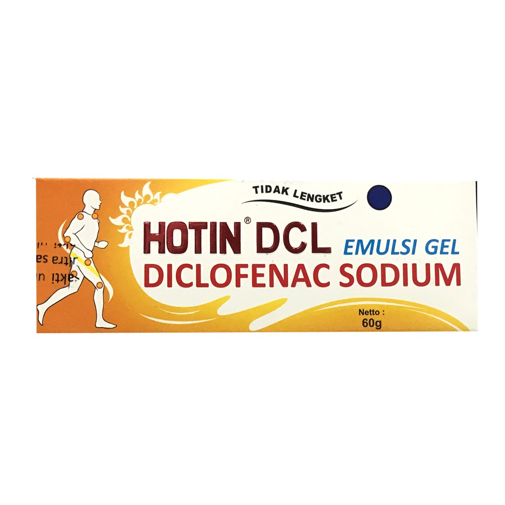 Hotin Dcl Emulsi 60gr Gel Pereda Nyeri Sende Rematik Pegal Linu Hot In Tidak Lengket