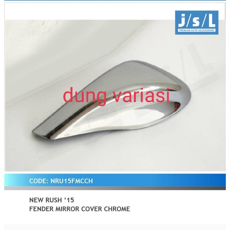 cover fender mirror mobil new rush chrome 2015