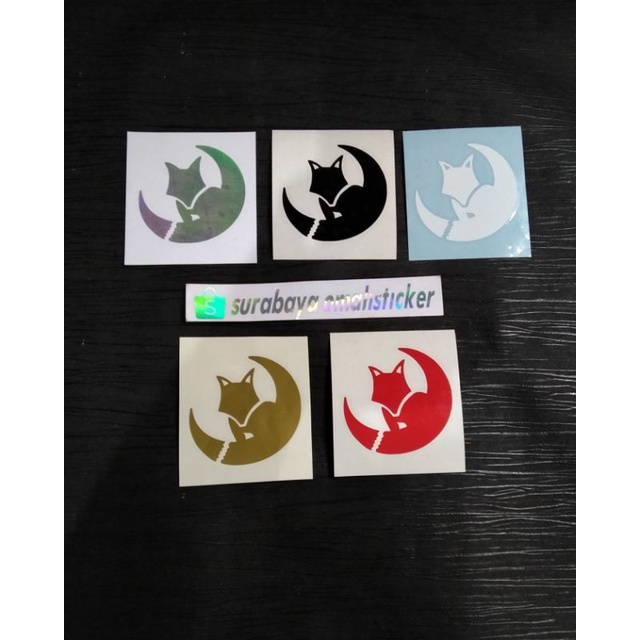 

Sticker Cutting logo WhiteFox,murah 3rb an
