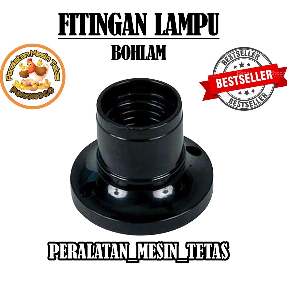 Fiting Lampu Bohlam Pemanas Mesin Tetas